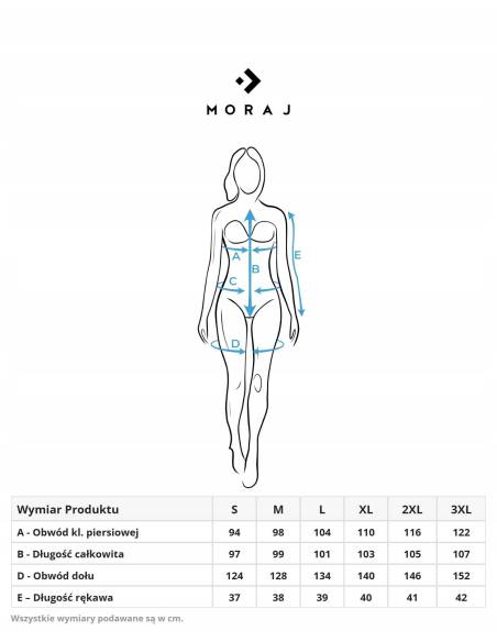 Koszula nocna kremowa w kwiatki krótki rękaw do kolan Moraj PDK 2700-010