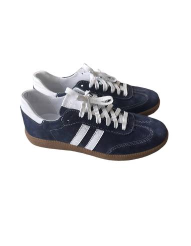 Adidasy damskie niebieskie granatowe skóra...