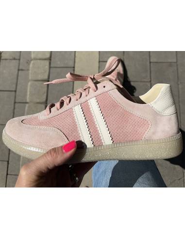 Adidasy damskie różower pudrowe skóra naturalna...