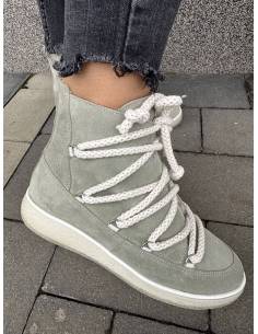 Śniegowce ocieplane szary odcień gołebi nowość Almodi Z239 2