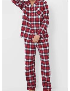 Piżama męska krata święta gift prezent mikołaj miła... 2