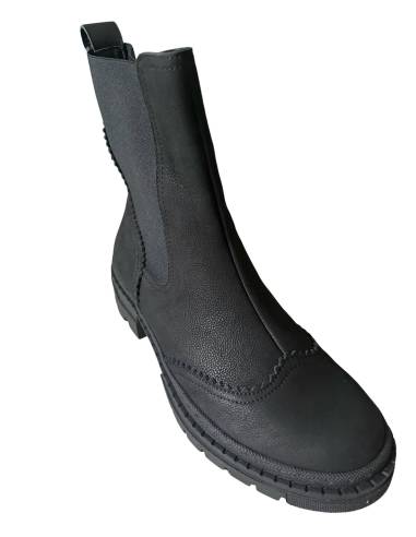 Sztyblety botki czarne skóra naturalna matowa...