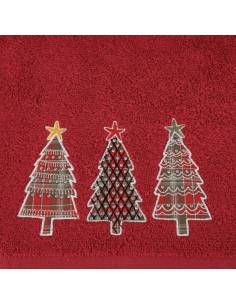 Ręcznik czerwony 50x90 Święta Christmas Mikołaj XMAS... 2