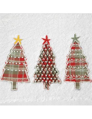 Ręcznik biały 70x140 Święta Christmas Mikołaj...