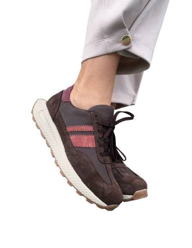 Sneakersy buty sportowe czekoladowe brązowe...