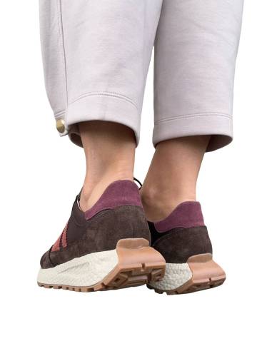 Sneakersy buty sportowe czekoladowe brązowe...
