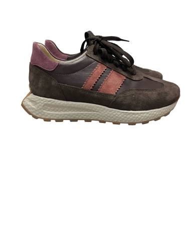 Sneakersy buty sportowe czekoladowe brązowe...