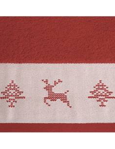 Ręcznik czerwony 50x90 Noel renifer Święta Christmas XMAS... 2