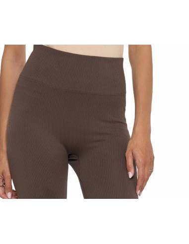 Legginsy damskie długie wysoki stan hit prążek...