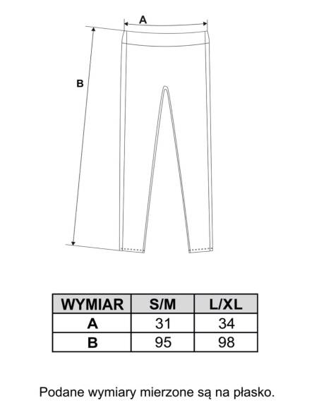 Legginsy damskie długie wysoki stan hit prążek mokka czekoladowe brąz Moraj