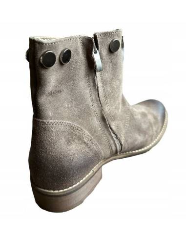 Botki Exquisite beż almond skóra naturalna...