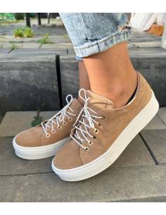 Trampki beżowe skóra naturalna zamsz Voogh 3279 2