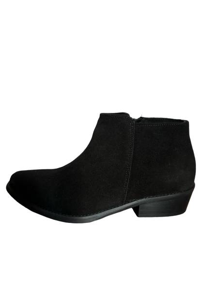 Botki czarne skóra naturalna zamsz ocieplane szpic migdał new DiPrimo 1138