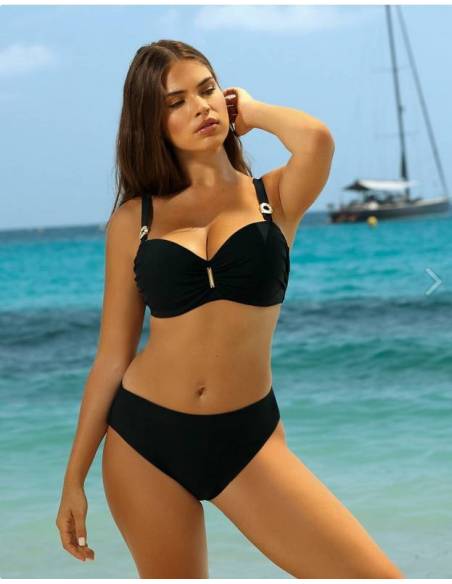 Strój kąpielowy dwuczęściowy czarny push up black Luxury Self Glamour 1