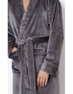 Szlafrok męski ciepły miś grafit za kolano Aruelle Henry... 2