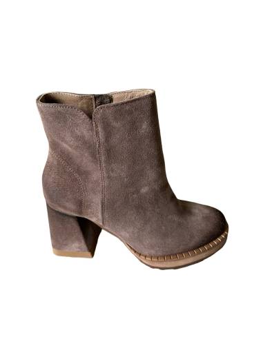 Botki skóra style ciemny beż Exquisite 1477