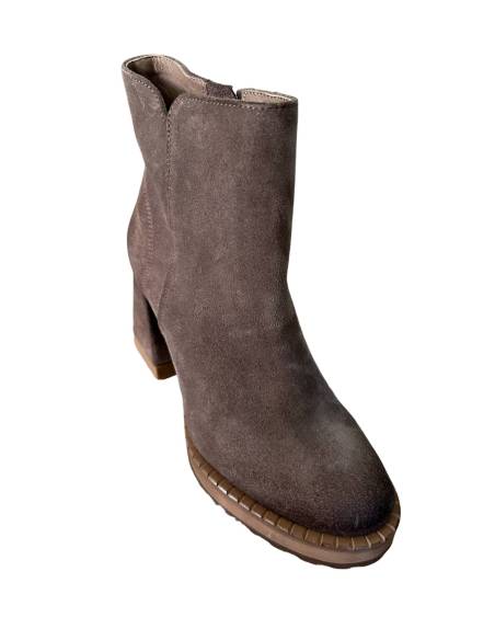 Botki skóra style ciemny beż Exquisite 1477