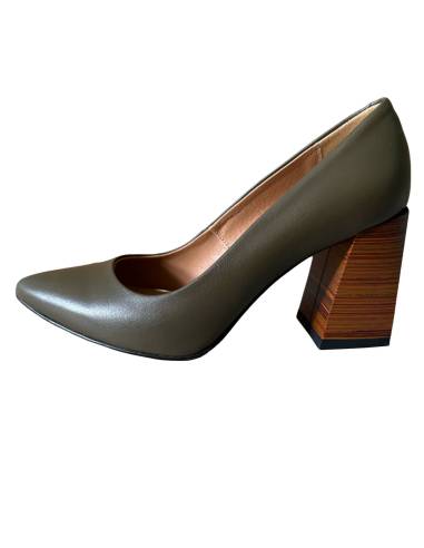 Czółenka skóra oliwka Laura Messi  2359