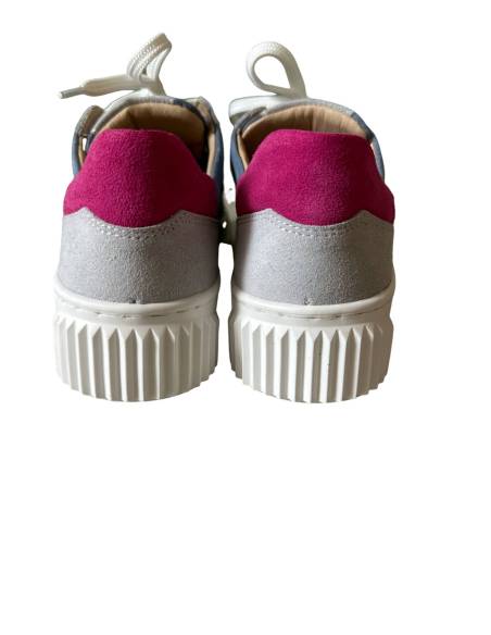 Kolorowe trampki oldschool skóra naturalna kauczukowa podeszwa Kampa N1108