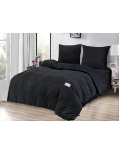 Pościel czarna minky polarowa ciepła miś zimowa 220x200... 2