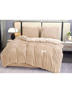 Pościel beż minky polarowa ciepła miś zimowa 220x200... 2