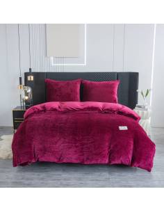 Pościel różowa minky polarowa ciepła miś zimowa 220x200... 2