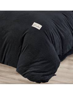 Pościel czarna minky polarowa ciepła miś zimowa 160x200... 2