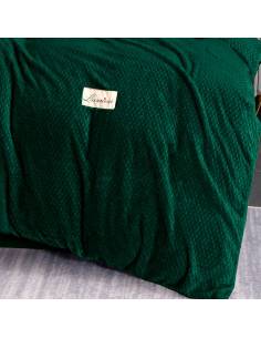 Pościel zielona minky polarowa ciepła miś zimowa 160x200... 2