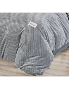 Pościel szara minky polarowa ciepła miś zimowa 160x200... 2