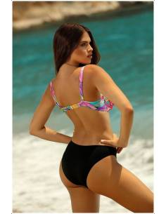 Strój kąpielowy dwuczęściowy figi czarny wzór... 2