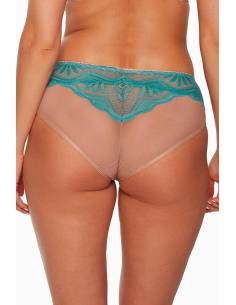Gaia majtki figi niebieski turkusowy-mokka koronka tiul... 2