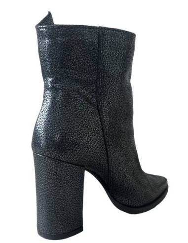 Botki damskie czarne granat brokat obcas słupek...