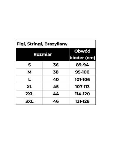Figi damskie czarne tiul haft Mediolano...