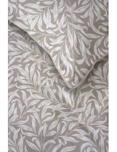 Ekskluzywna biało beżowa pościel z bawełnianego perkalu... 2