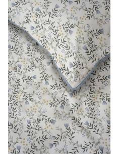 Ekskluzywna biało niebieska pościel z bawełnianego... 2