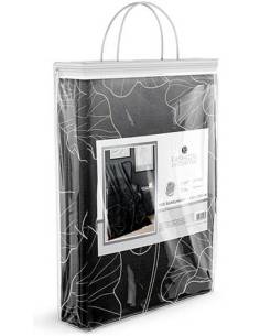 Koc czarno szary ze wzorem bawełniany akryl 150x200... 2