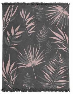 Koc szaro różowy bawełniany akryl 150x200 miękki ciepły... 2