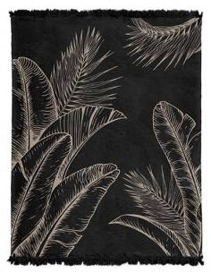 Koc czarno beżowy 150x200 miękki ciepły miły prezent gift... 2