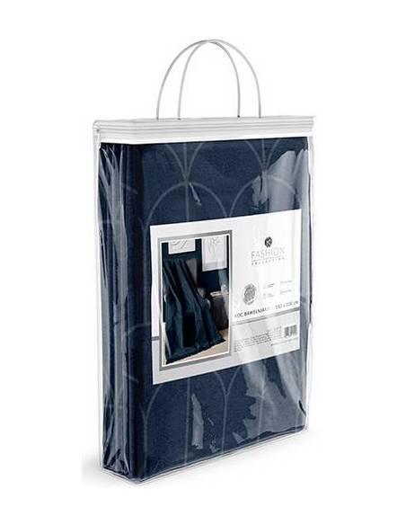 Koc granatowy niebieski 150x200 miękki ciepły miły prezent gift Detexpol 121JB