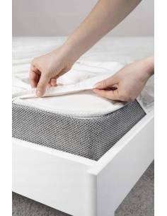 Prześcieradło białe z gumką microsatyna satynowe wygodne... 2