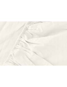 Prześcieradło ecru z gumką microsatyna satynowe wygodne... 2