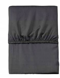 Prześcieradło grafitowe z gumką microsatyna satynowe... 2