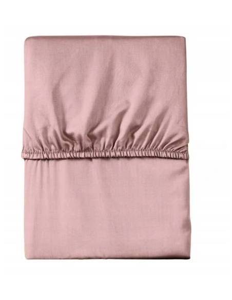 Prześcieradło różowe z gumką microsatyna satynowe wygodne Detexpol