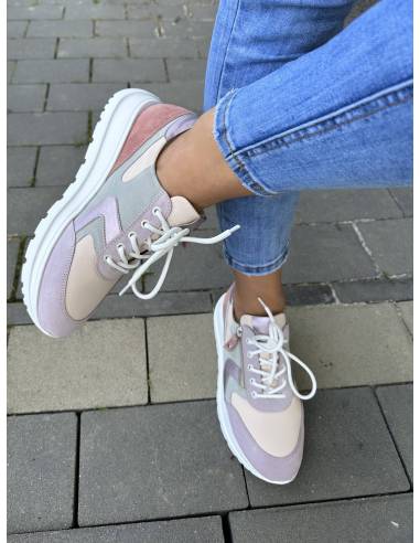 Buty sortowe, adidasy multicolor skóra...