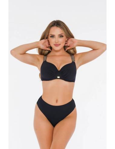 Strój kąpielowy dwuczęściowy czarny 36C push up...
