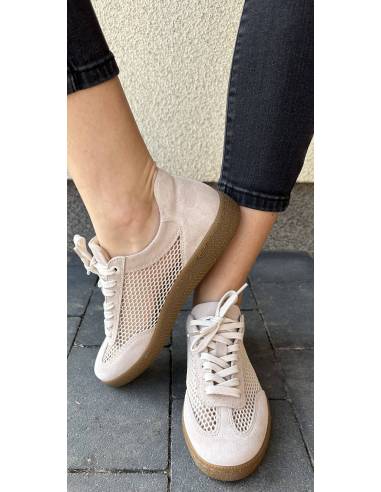 Adidasy beżowe siateczka kauczukowa podeszwa...