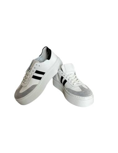 Adidasy damskie białe wyższa podeszwa sneakersy...