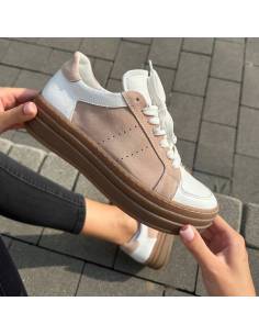 Białe trampki oldschool skóra naturalna kauczukowa... 2