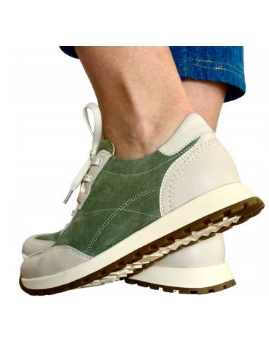 Adidasy damskie zielone beżowe sneakersy...