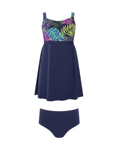 Strój kąpielowy tankini  granatowy dwuczęściowy top figi Self Limassol 5